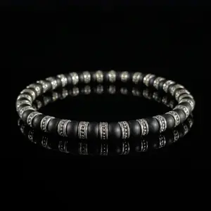 未标题-14.webp Turquoise & Black Spinel (4mm)