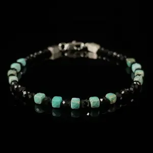 未标题-4-2.webp Turquoise & Black Spinel (4mm)